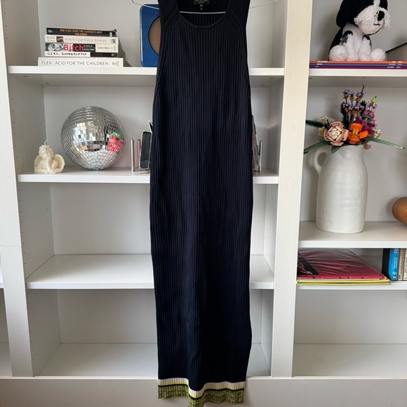 RAG AND BONE Sheridan Knitted Dress In Navy - Picture 3 of 7